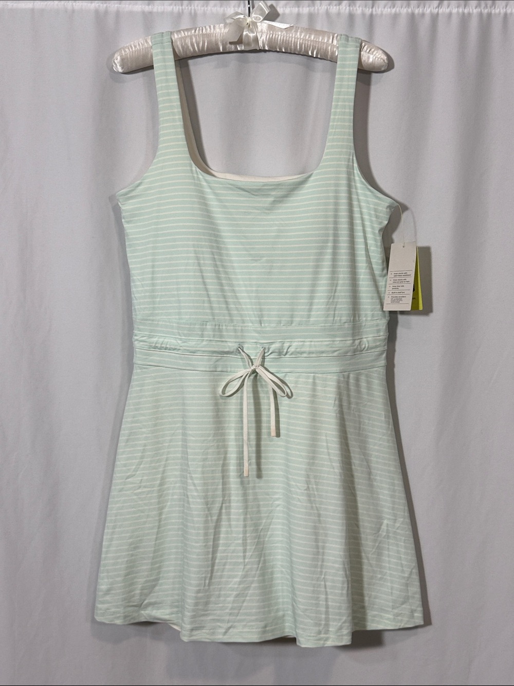 all in motion Mint Green Striped Skater Dress